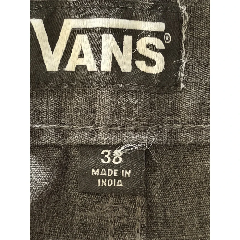 Vans Off The Wall Men's Dark Grey Cargo Utility Skater Fit Shorts 38W